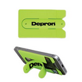 Green Silicone Phone Pocket w/ Snap Stand